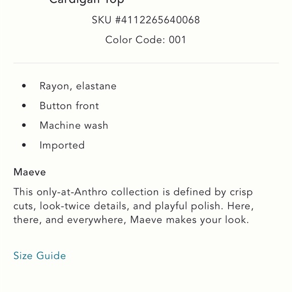 NWoT By Anthropologie Cutwork Puff-Sleeve Sweater women color pearl size Small - Picture 6 of 16